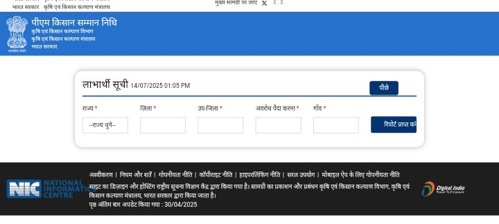 Namo Shetkari Yojana Beneficiary List 2025